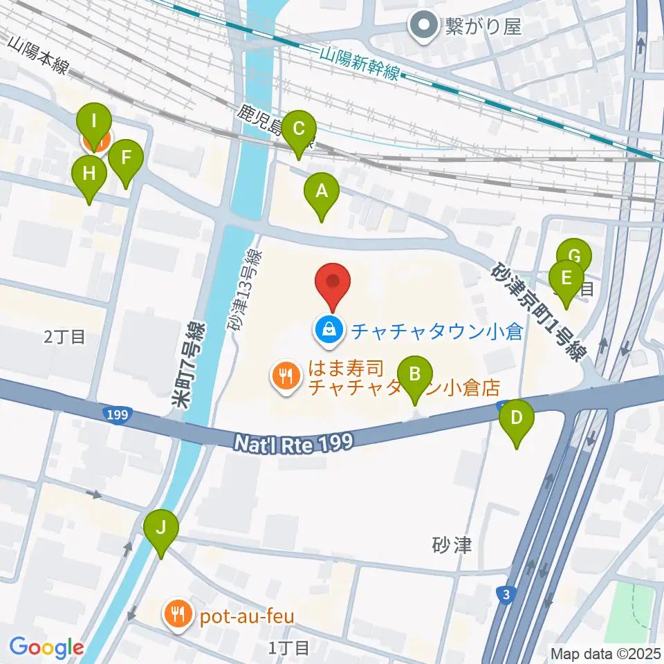 ローソン・ユナイテッドシネマ小倉周辺の駐車場・コインパーキング一覧地図