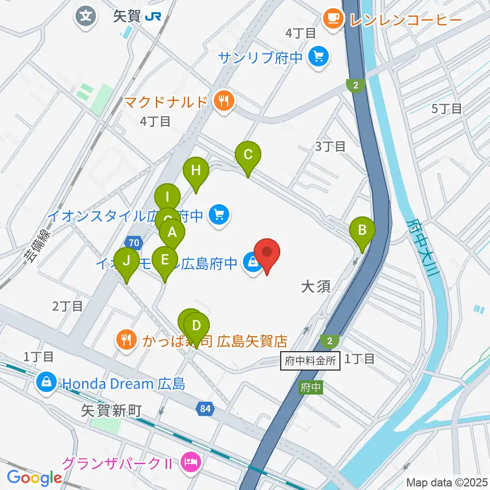 広島バルト11周辺の駐車場・コインパーキング一覧地図