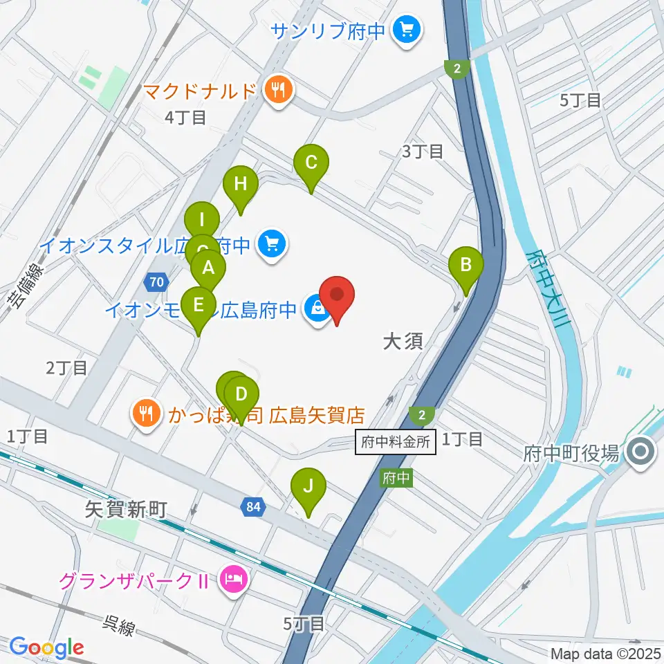 広島バルト11周辺の駐車場・コインパーキング一覧地図