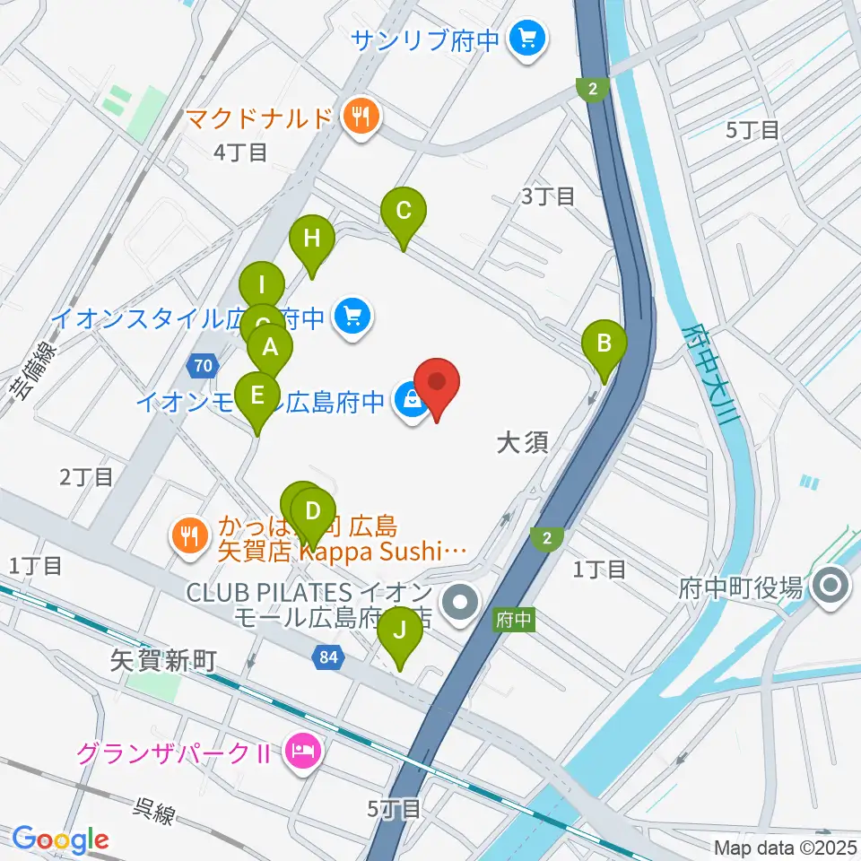 広島バルト11周辺の駐車場・コインパーキング一覧地図