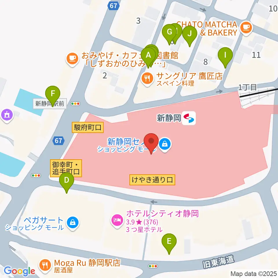 シネシティザート周辺の駐車場・コインパーキング一覧地図