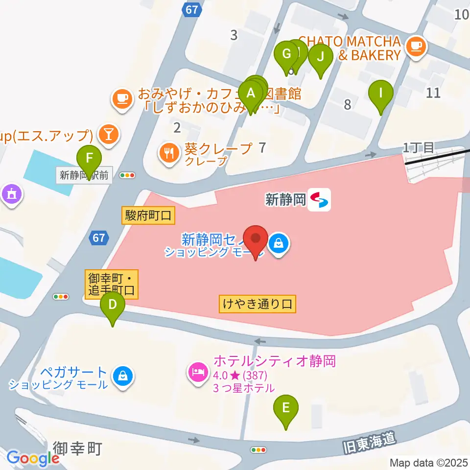 シネシティザート周辺の駐車場・コインパーキング一覧地図