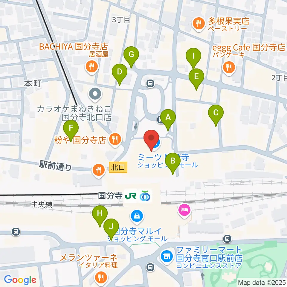 cocobunjiプラザ周辺の駐車場・コインパーキング一覧地図