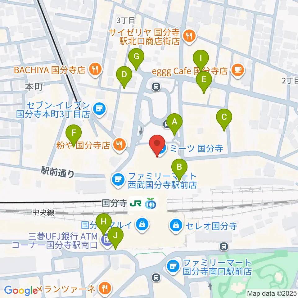 cocobunjiプラザ周辺の駐車場・コインパーキング一覧地図
