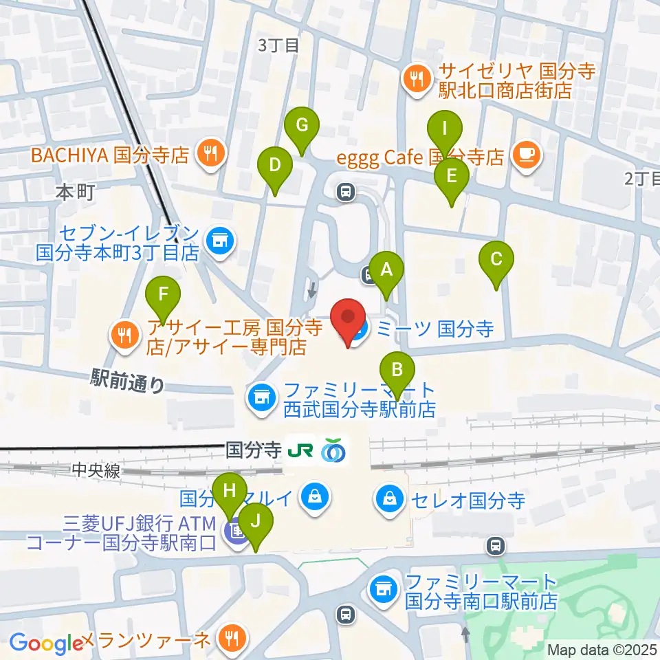 cocobunjiプラザ周辺の駐車場・コインパーキング一覧地図