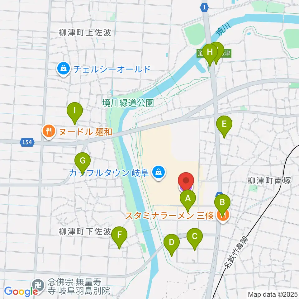 TOHOシネマズ岐阜周辺の駐車場・コインパーキング一覧地図