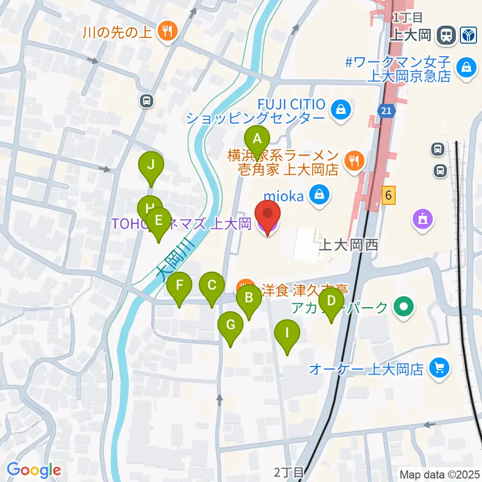 TOHOシネマズ上大岡周辺の駐車場・コインパーキング一覧地図