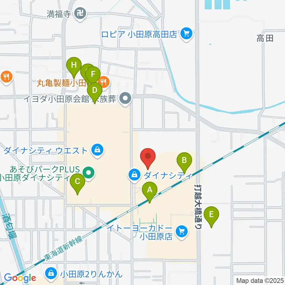 TOHOシネマズ小田原周辺の駐車場・コインパーキング一覧地図