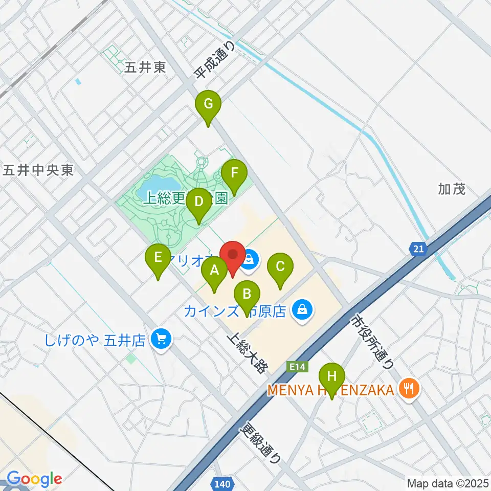 TOHOシネマズ市原周辺の駐車場・コインパーキング一覧地図