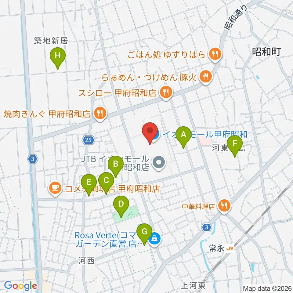 Tohoシネマズ甲府 周辺の駐車場 コインパーキング一覧マップ Tohoシネマズ甲府 周辺の駐車場 コインパーキング一覧マップ