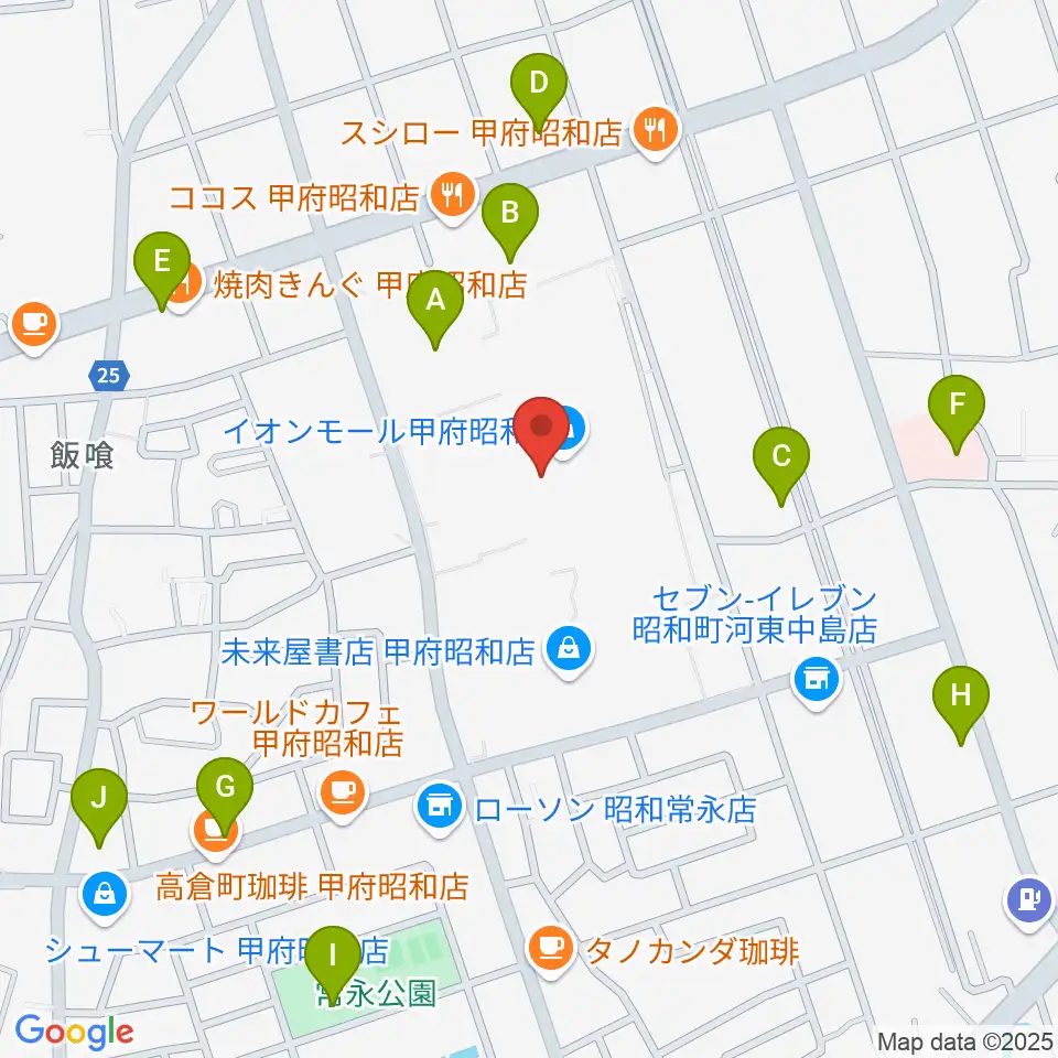 TOHOシネマズ甲府周辺の駐車場・コインパーキング一覧地図