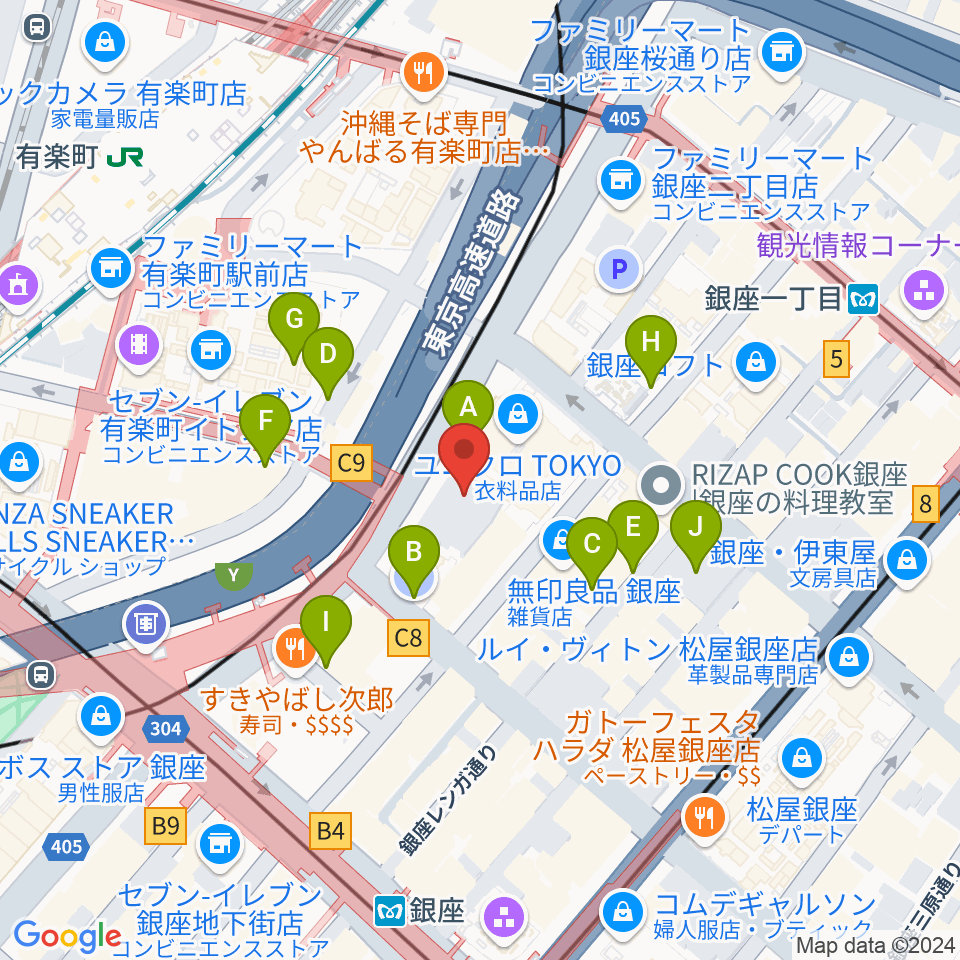 丸の内TOEI周辺の駐車場・コインパーキング一覧地図