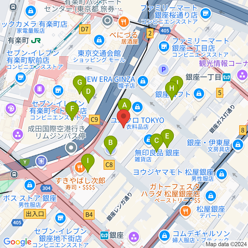 丸の内TOEI周辺の駐車場・コインパーキング一覧地図