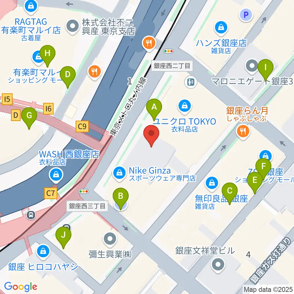 丸の内TOEI周辺の駐車場・コインパーキング一覧地図