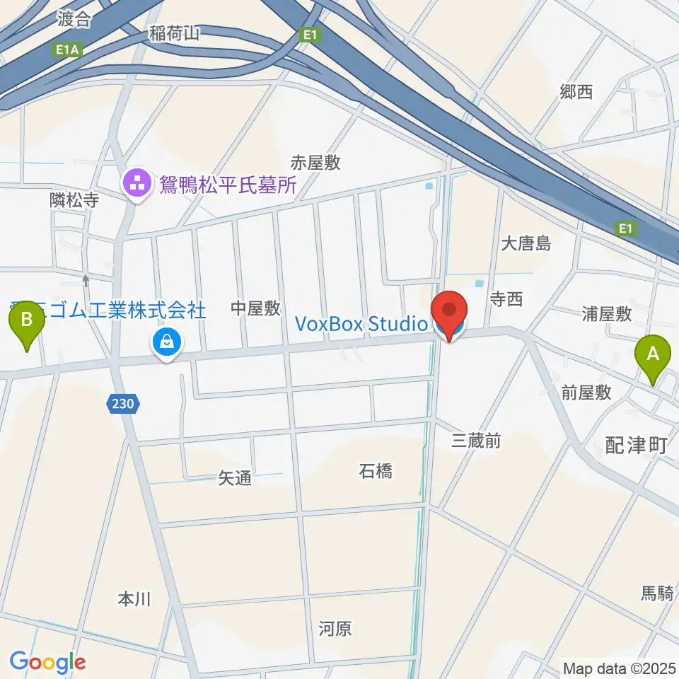 VoxBoxStudio周辺の駐車場・コインパーキング一覧地図