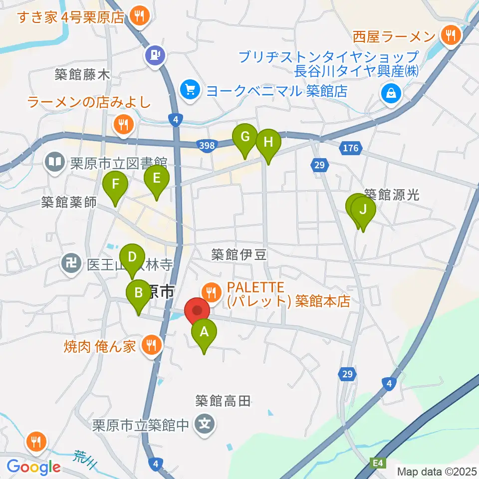 栗原文化会館(アポロプラザ)周辺の駐車場・コインパーキング一覧地図