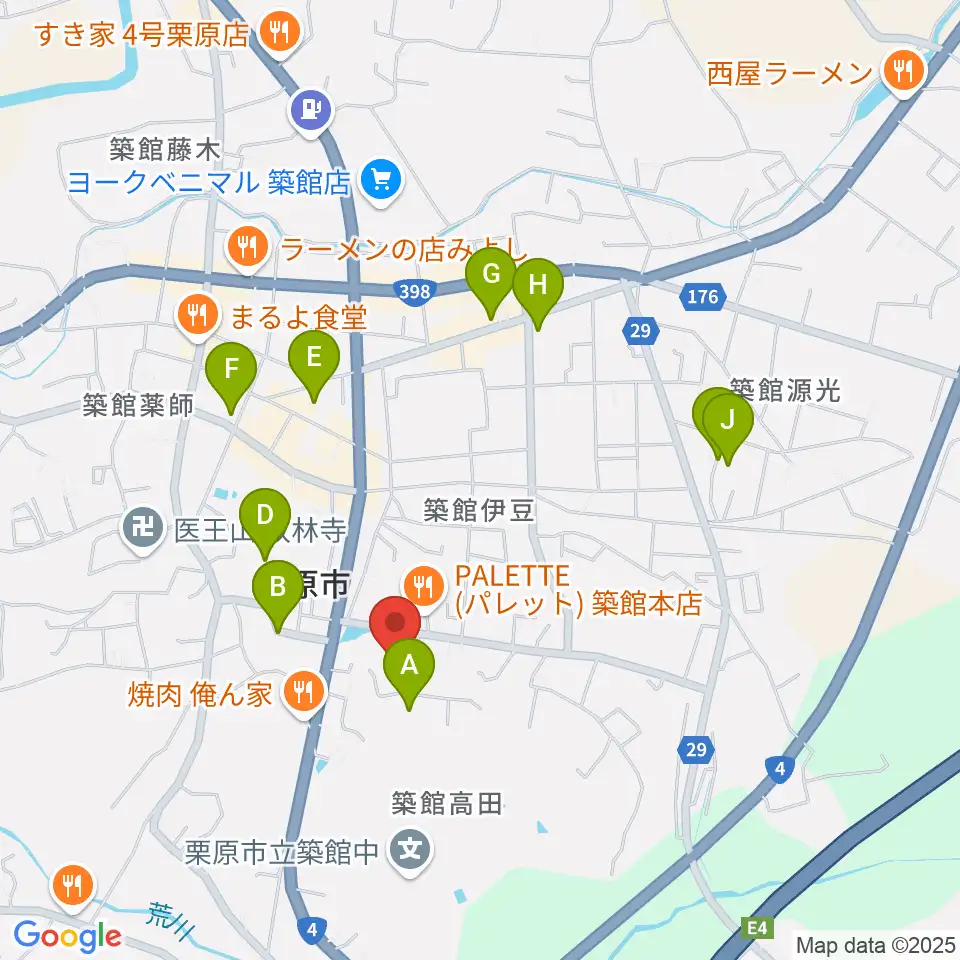 栗原文化会館（アポロプラザ）周辺の駐車場・コインパーキング一覧地図