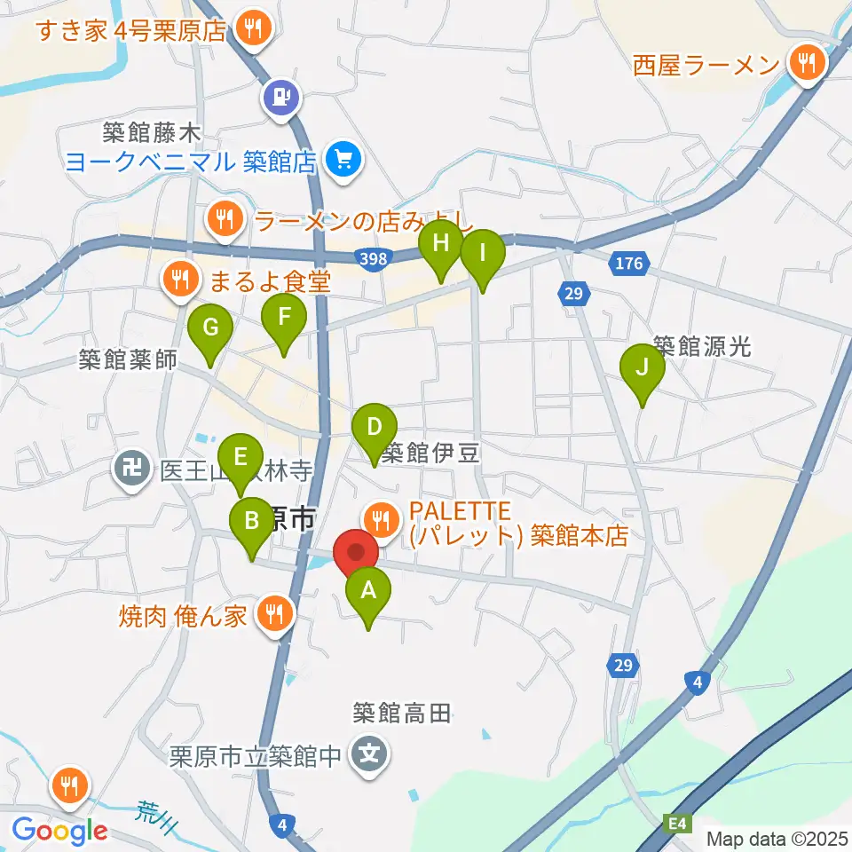 栗原文化会館(アポロプラザ)周辺の駐車場・コインパーキング一覧地図