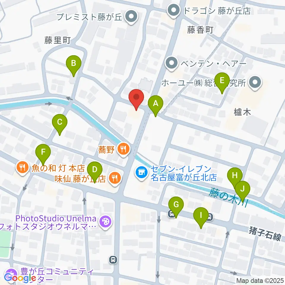 藤が丘ムーンストーン周辺の駐車場・コインパーキング一覧地図