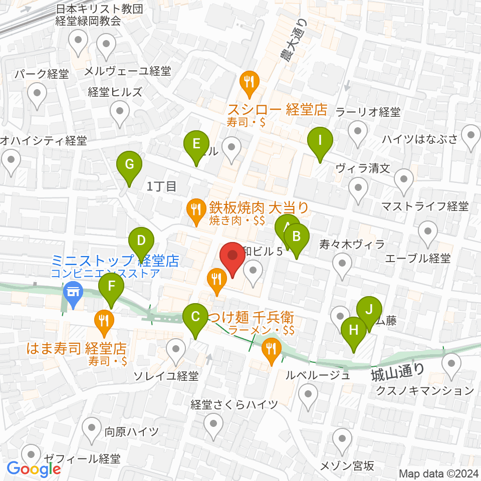 経堂LOVE, PEACE & SOUL周辺の駐車場・コインパーキング一覧地図