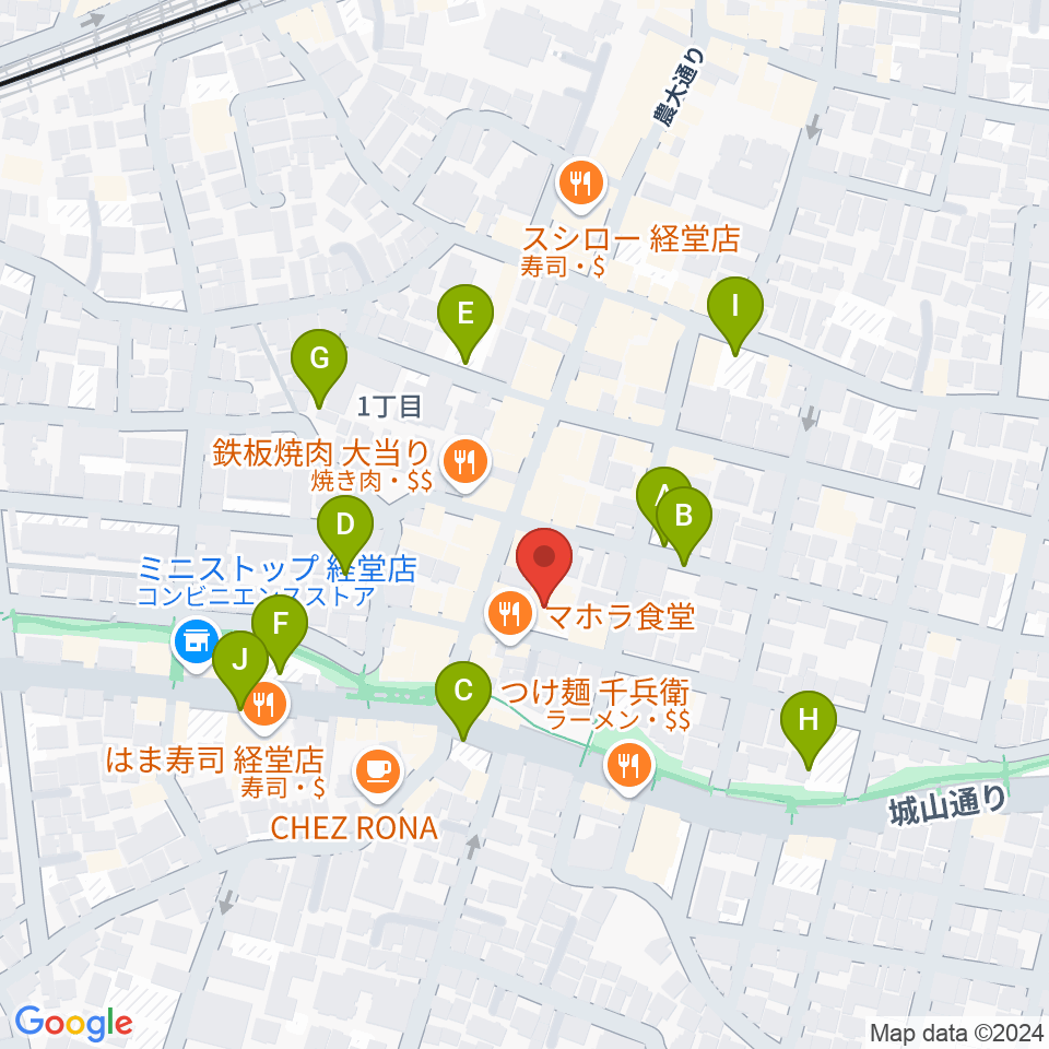 経堂LOVE, PEACE & SOUL周辺の駐車場・コインパーキング一覧地図