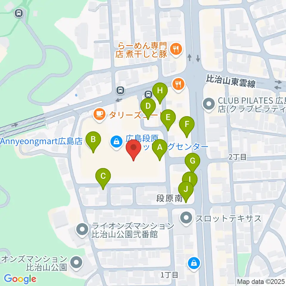 イオンシネマ広島周辺の駐車場・コインパーキング一覧地図
