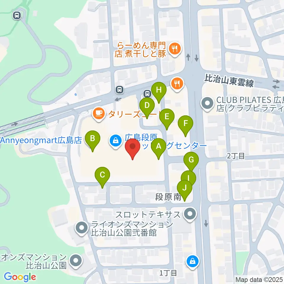 イオンシネマ広島周辺の駐車場・コインパーキング一覧地図
