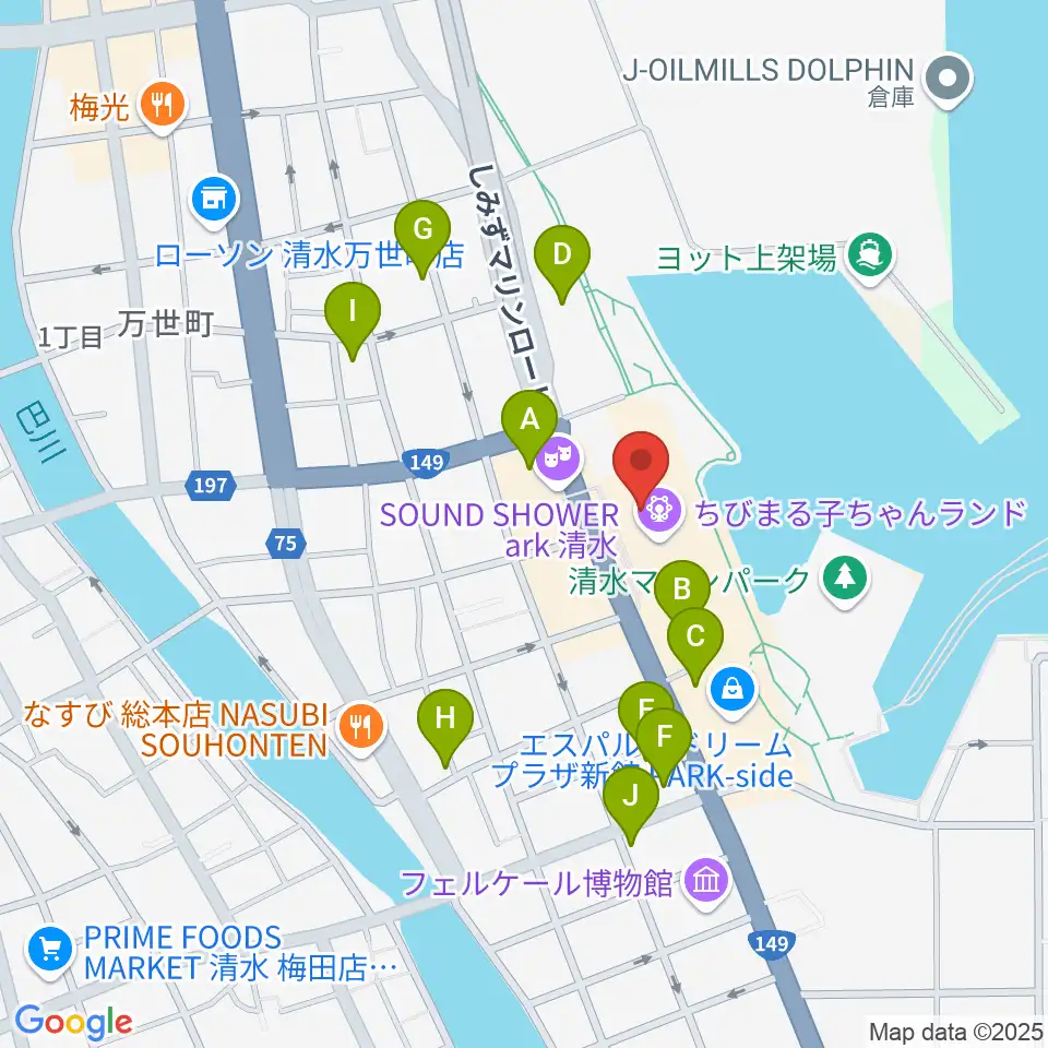 MOVIX清水周辺の駐車場・コインパーキング一覧地図