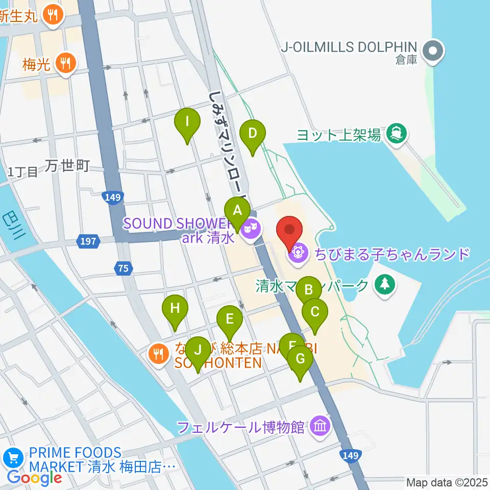 MOVIX清水周辺の駐車場・コインパーキング一覧地図