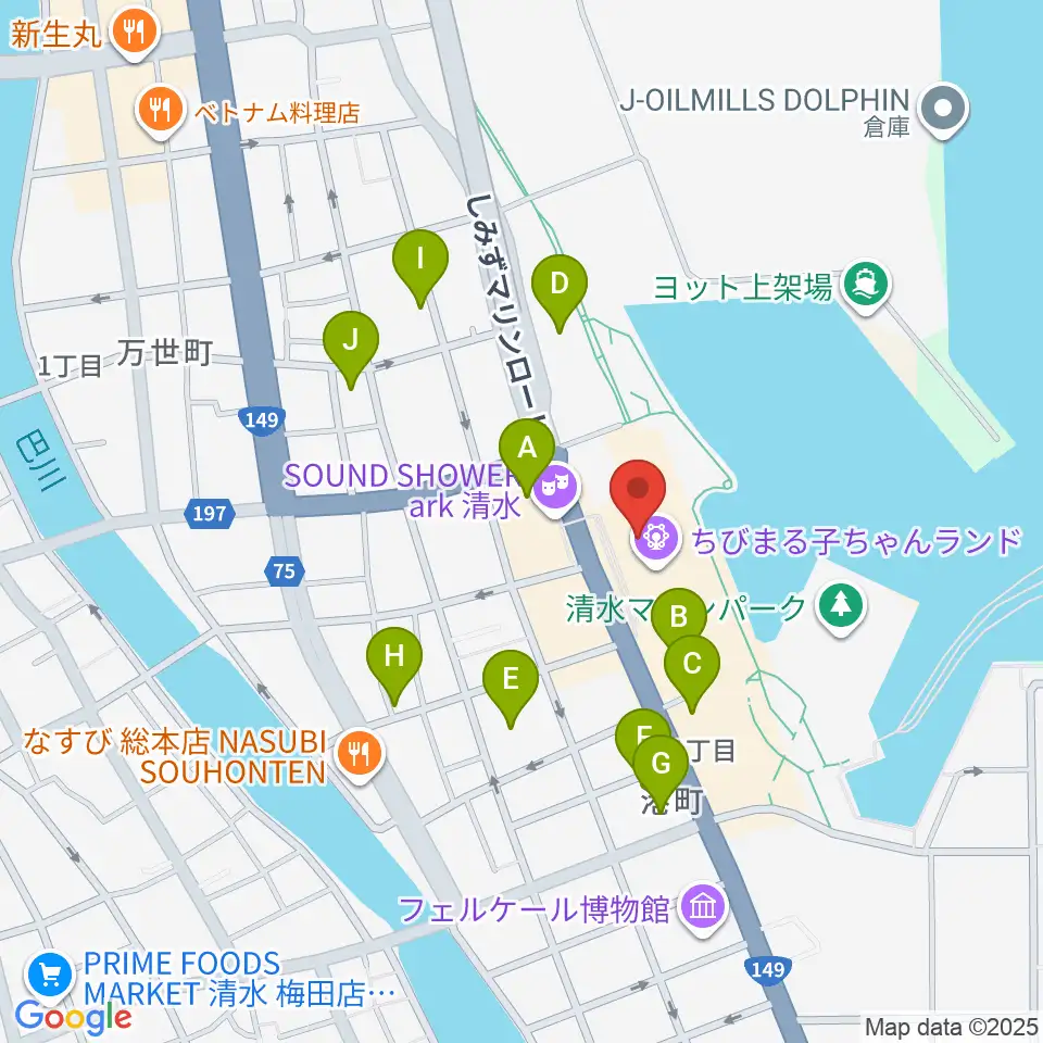 MOVIX清水周辺の駐車場・コインパーキング一覧地図