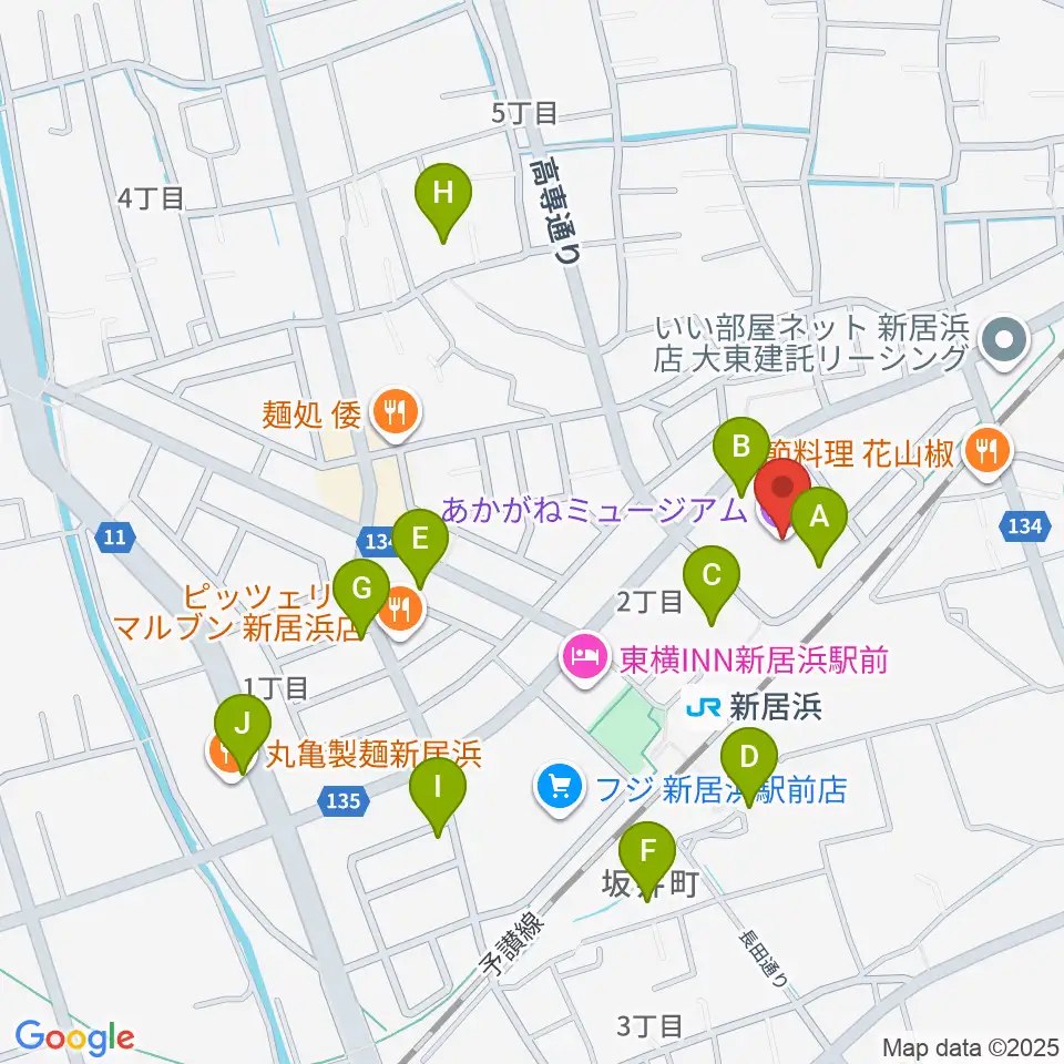 Hello! NEW 新居浜 FM78.0周辺の駐車場・コインパーキング一覧地図