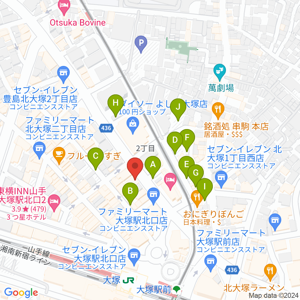 大塚Hearts Next周辺の駐車場・コインパーキング一覧地図