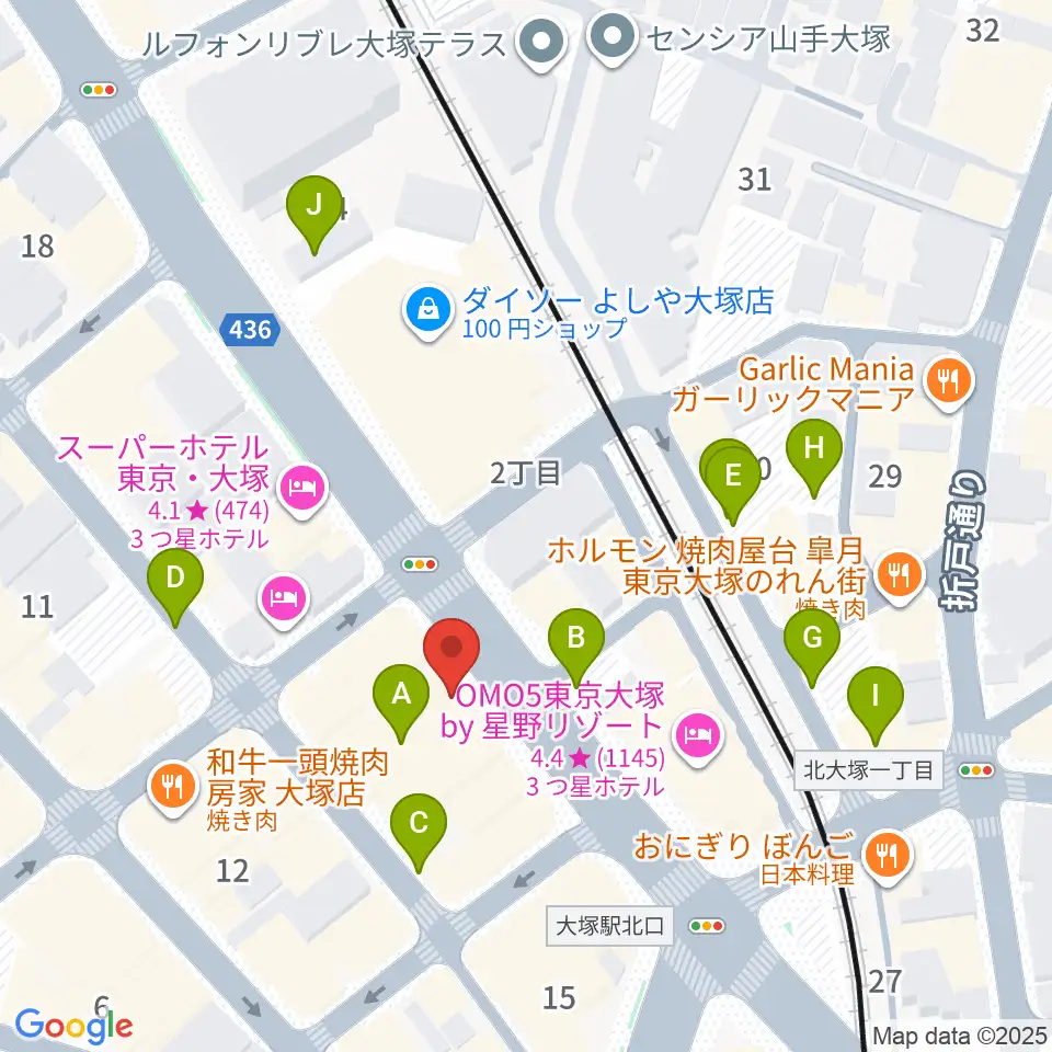 大塚Hearts Next周辺の駐車場・コインパーキング一覧地図