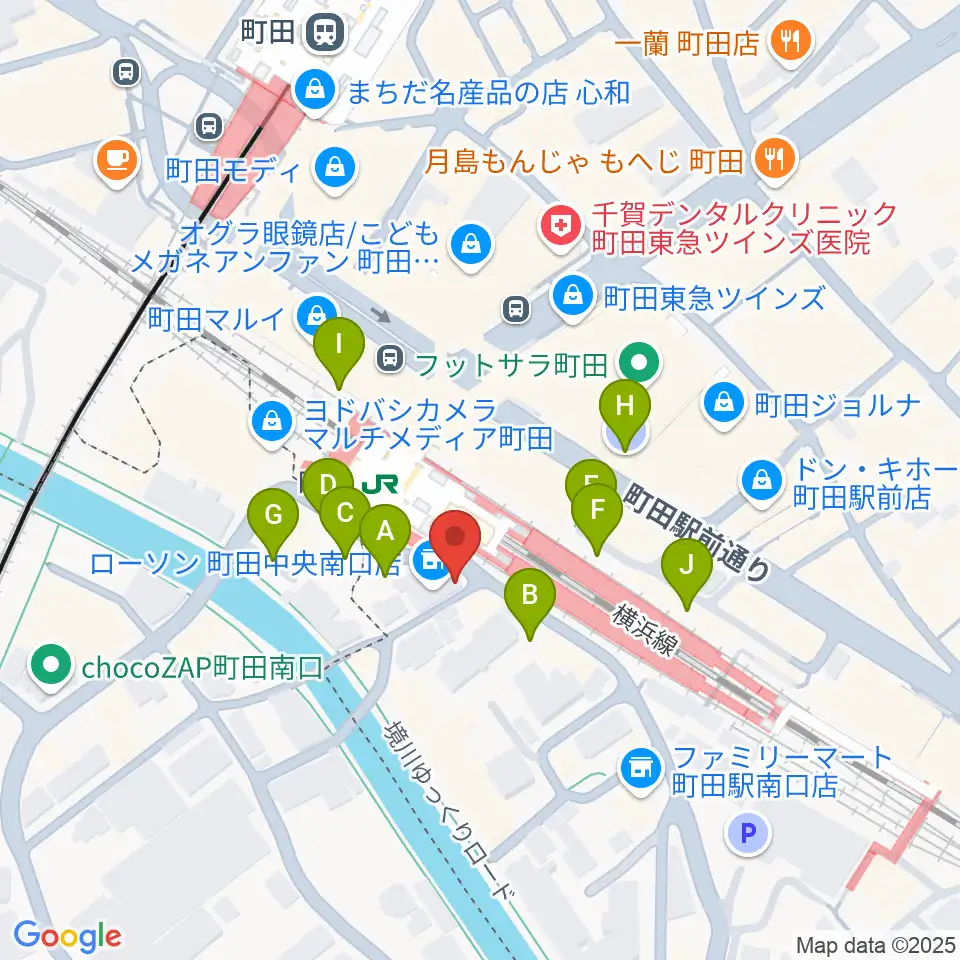 町田クラシックス周辺の駐車場・コインパーキング一覧地図