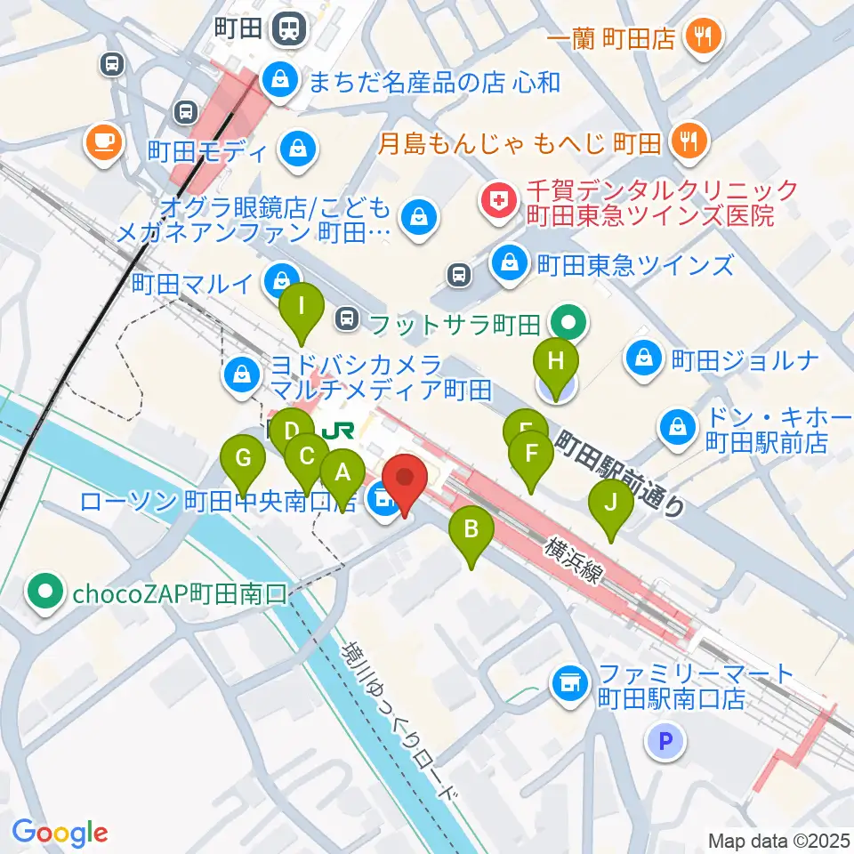 町田クラシックス周辺の駐車場・コインパーキング一覧地図
