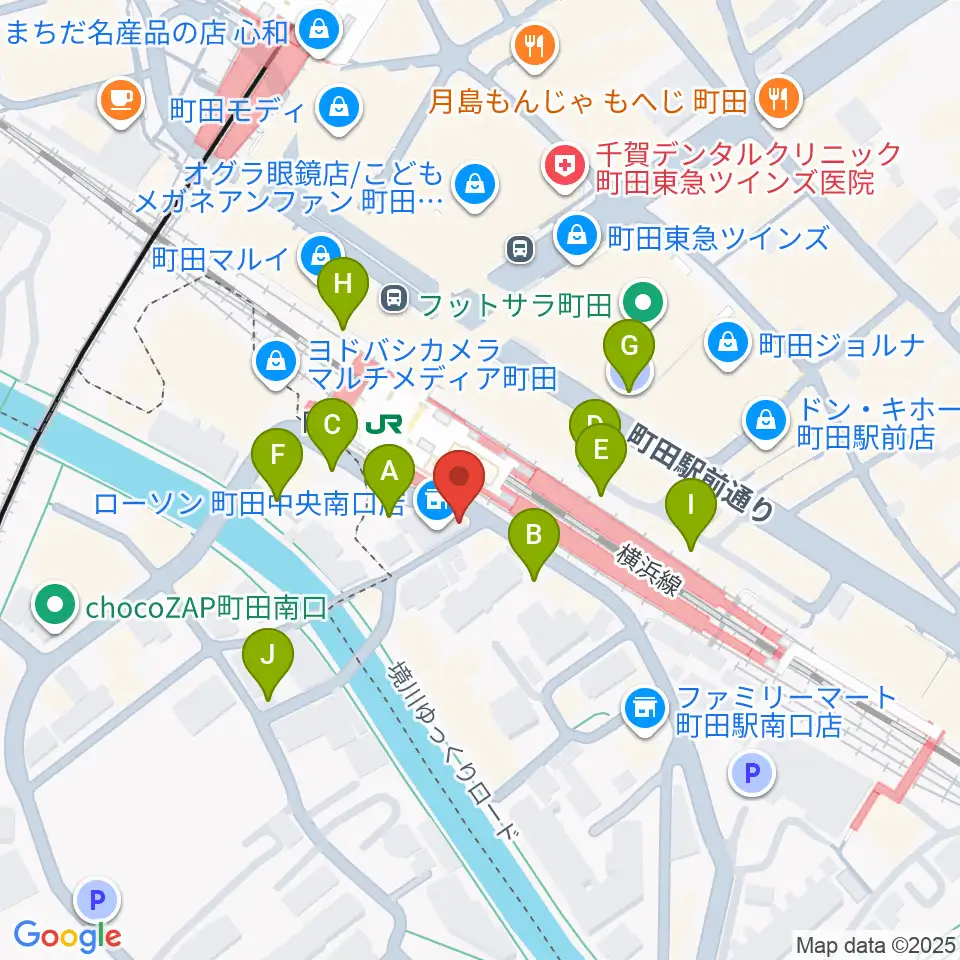 町田クラシックス周辺の駐車場・コインパーキング一覧地図