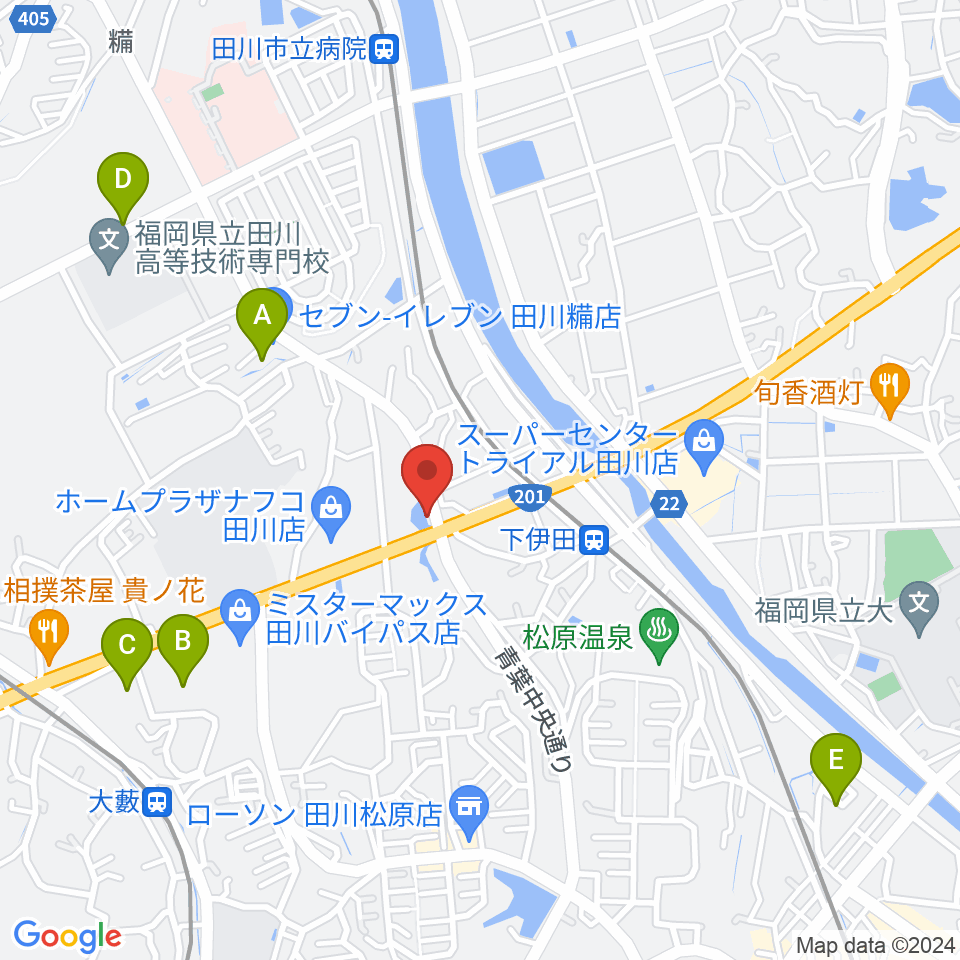 田川LOT周辺の駐車場・コインパーキング一覧地図