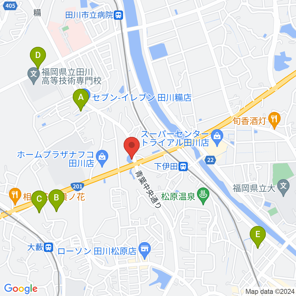 田川LOT周辺の駐車場・コインパーキング一覧地図