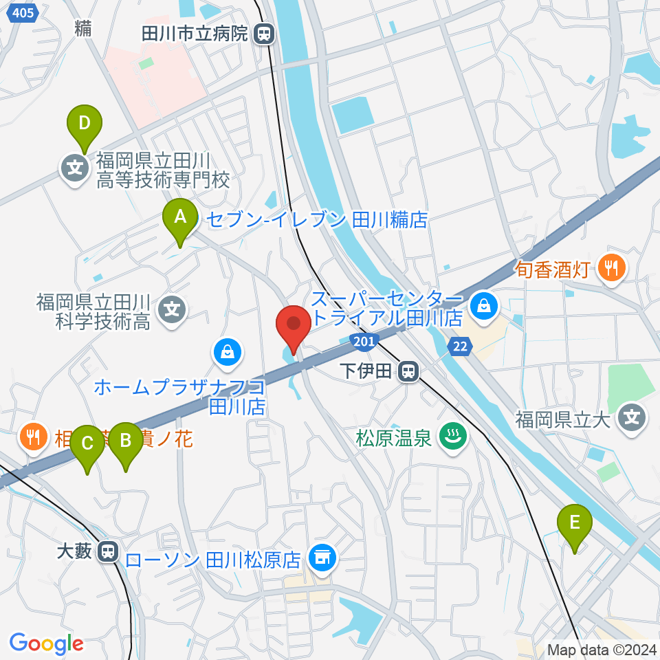 田川LOT周辺の駐車場・コインパーキング一覧地図