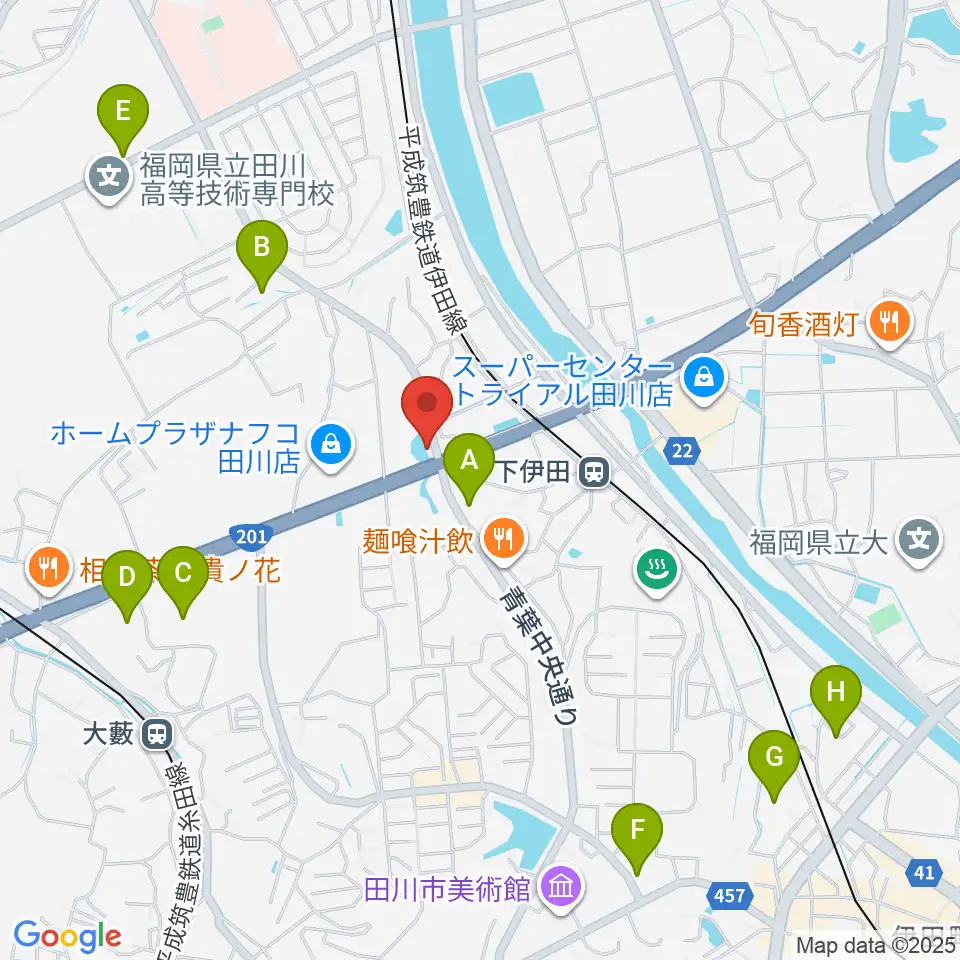 田川LOT周辺の駐車場・コインパーキング一覧地図