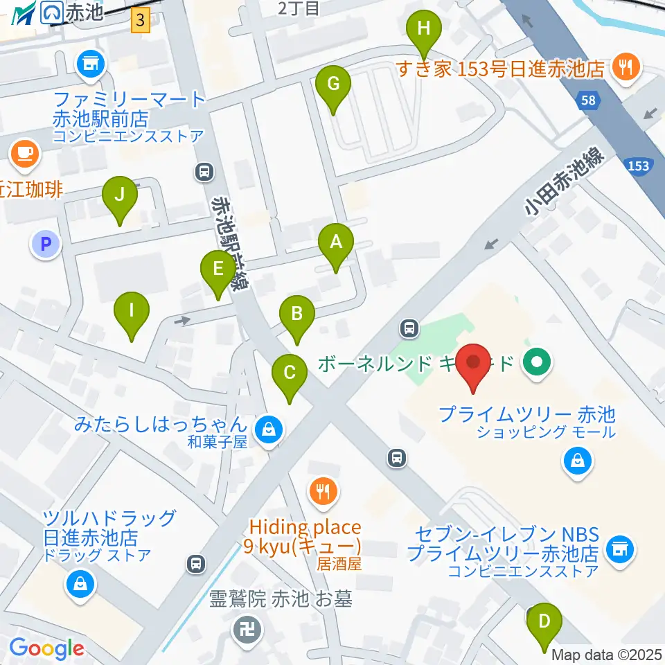 TOHOシネマズ赤池周辺の駐車場・コインパーキング一覧地図