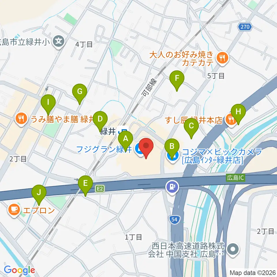 Tohoシネマズ緑井 周辺の駐車場 コインパーキング一覧マップ