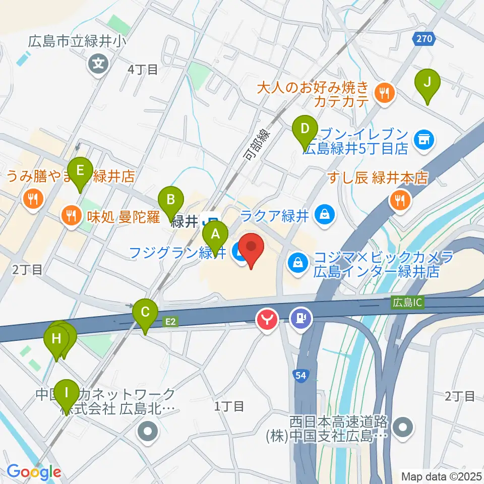 TOHOシネマズ緑井周辺の駐車場・コインパーキング一覧地図
