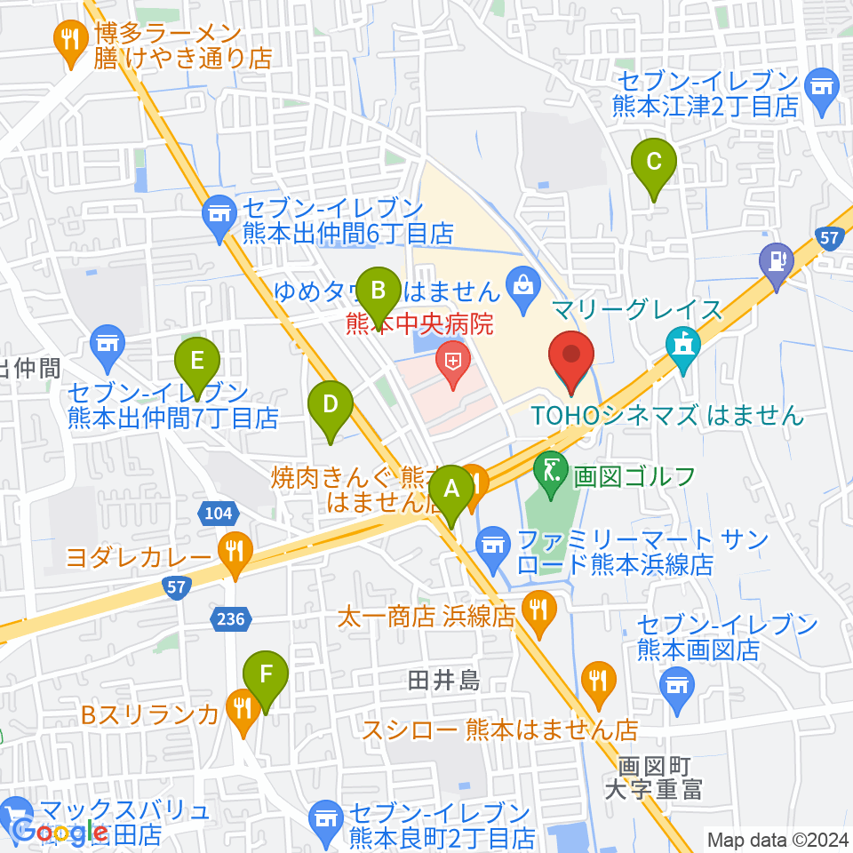 TOHOシネマズはません周辺の駐車場・コインパーキング一覧地図