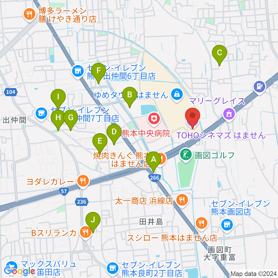 TOHOシネマズはません周辺の駐車場・コインパーキング一覧地図