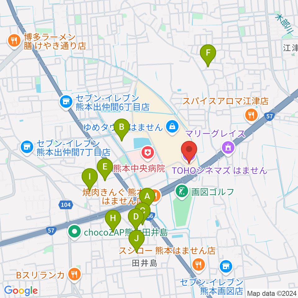 TOHOシネマズはません周辺の駐車場・コインパーキング一覧地図