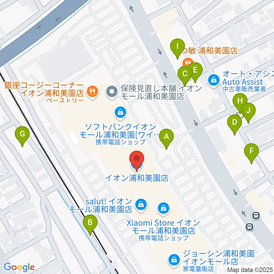 イオンシネマ浦和美園周辺の駐車場・コインパーキング一覧地図