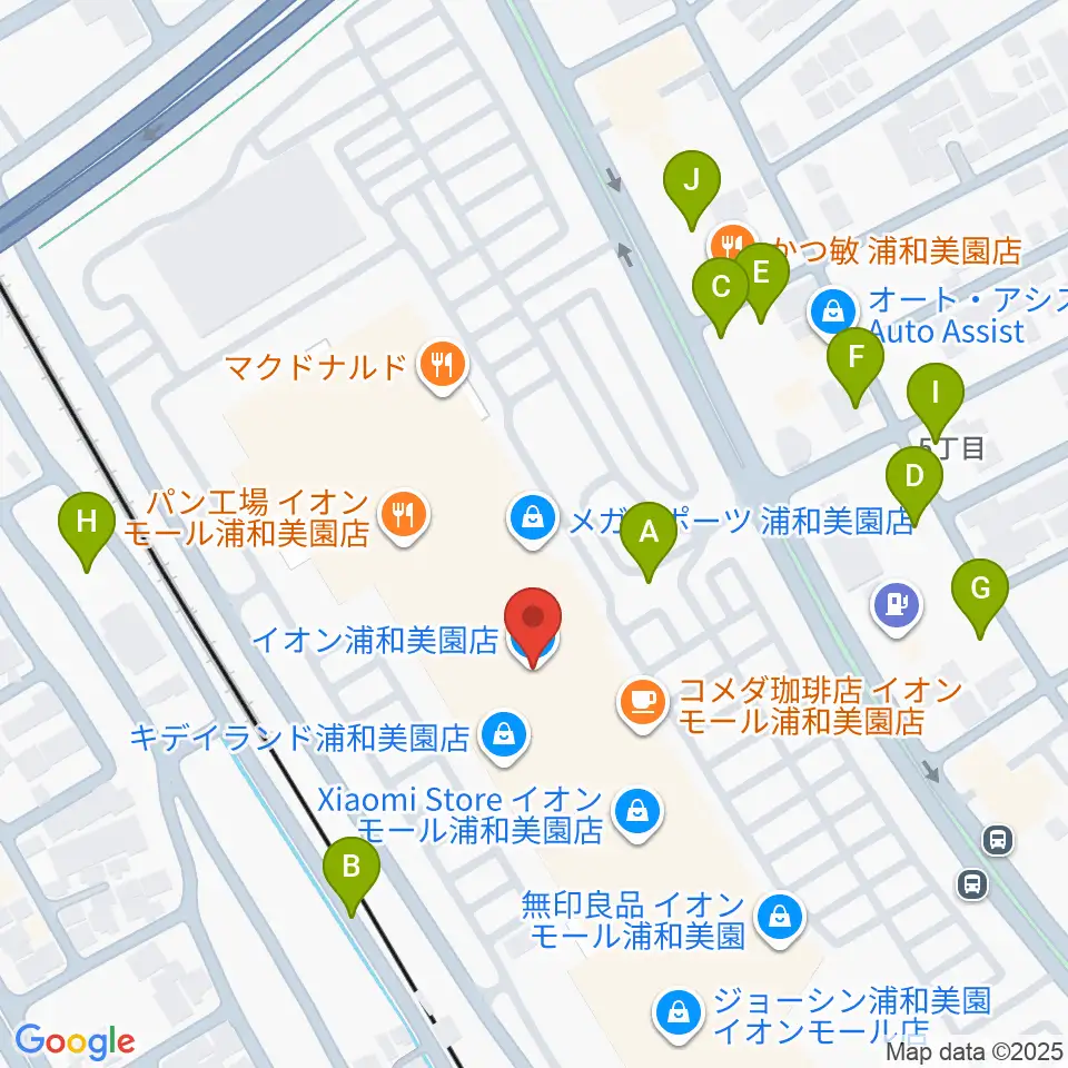イオンシネマ浦和美園周辺の駐車場・コインパーキング一覧地図