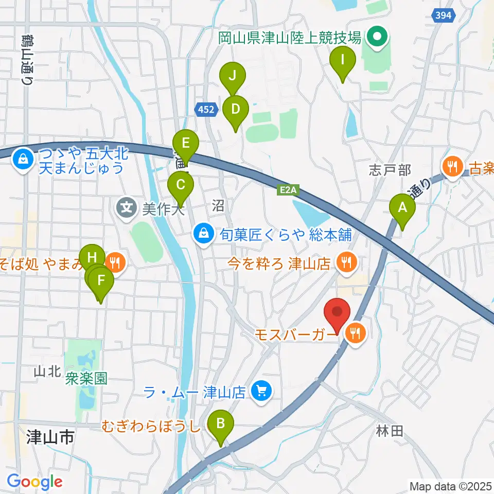 ヨシダミュージック周辺の駐車場・コインパーキング一覧地図