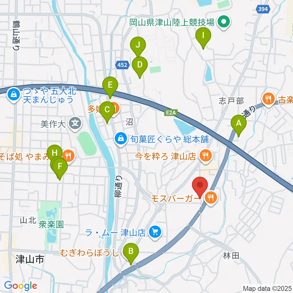 ヨシダミュージック周辺の駐車場・コインパーキング一覧地図